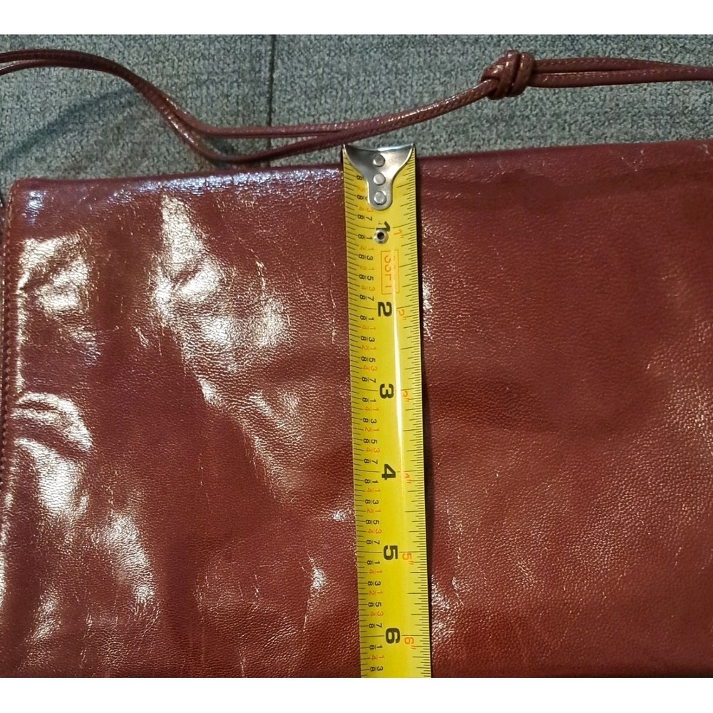 Vtg Garfinckels Cognac Brn Leather Purse Made Canada Appears Unused Buttery Soft - Picture 7 of 8